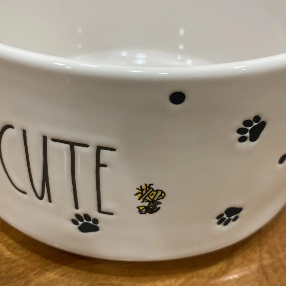 NWOT. Rae Dunn, ceramic dog bowl.